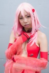 bodysuit cleavage cosplay detached_sleeves guilty_crown pink_eyes pink_hair souna yuzuriha_inori rating:Safe score:0 user:pixymisa