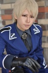 axis_powers_hetalia blonde_hair blouse boots cosplay crossplay germany gloves jacket military_uniform tie tokitou_akina trousers rating:Safe score:0 user:pixymisa
