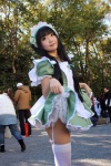 apron cosplay garter_straps hairband maid maid_uniform matsuri original petticoat thighhighs twintails zettai_ryouiki rating:Safe score:3 user:pixymisa