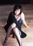 bra cleavage dress fishnet_stockings morishita_yuuri ns_eyes_372 panties thighhighs rating:Safe score:2 user:nil!