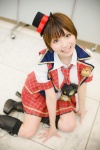 akb48 blouse boots cosplay hinomura_uta jacket kneesocks miniskirt shinoda_mariko_(cosplay) skirt slip top_hat vest rating:Safe score:0 user:pixymisa