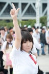 ayase_fuuka blouse cosplay fuyutanshio ribbon_tie school_uniform yotsubato! rating:Safe score:0 user:pixymisa