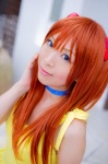 choker cosplay dress hair_pods mashiro_yuki neon_genesis_evangelion red_hair soryu_asuka_langley twintails rating:Safe score:1 user:nil!