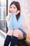 blouse kneesocks pleated_skirt school_uniform skirt sweater togashi_azusa rating:Safe score:2 user:nil!