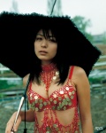 bikini_top circus cleavage kawamura_yukie miss_actress rain sequins swimsuit umbrella rating:Safe score:0 user:nil!