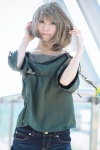 blonde_hair camisole cosplay denim idolmaster idolmaster_cinderella_girls shorts takagaki_kaede tatsuki_(ii) rating:Safe score:2 user:nil!