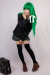 blazer blouse bookbag cosplay green_hair kochiya_sanae lenfried pleated_skirt school_uniform skirt thighhighs tie touhou zettai_ryouiki rating:Safe score:0 user:nil!