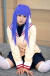 blue_hair clannad cosplay fujibayashi_kyou hair_ribbon kai_(ii) pantyhose pleated_skirt sailor_uniform school_uniform skirt thighhighs turtleneck zettai_ryouiki rating:Safe score:0 user:nil!