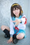 armband cosplay hairband hinomura_uta sailor_uniform school_uniform suzumiya_haruhi suzumiya_haruhi_no_yuuutsu rating:Safe score:0 user:Log