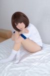 bed buruma cosplay gym_uniform kneesocks miu_(iii) original shorts tshirt rating:Safe score:1 user:nil!