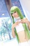cc code_geass cosplay croptop green_hair shorts yu-ji rating:Safe score:0 user:pixymisa
