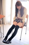 blouse dgc_0976 pleated_skirt school_uniform skirt sweater_vest tanaka_natsuko thighhighs zettai_ryouiki rating:Safe score:1 user:nil!