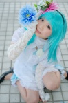 blouse blue_hair cosplay garters hairband miniskirt original skirt zero_inch rating:Safe score:0 user:nil!