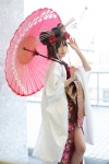 cosplay flowers headdress kimono meiko pantyhose robe sheer_legwear tachibana_ren umbrella vocaloid rating:Safe score:2 user:pixymisa