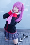 cosplay little_busters! merino_moko purple_hair saigusa_haruka school_uniform rating:Safe score:4 user:xkaras