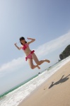 beach bikini hello_project_digital_books_80 maeda_yuuka ocean side-tie_bikini swimsuit rating:Safe score:0 user:nil!