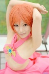 cosplay halter_top maze_bakunetsu_jikuu midriff mill_varna orange_hair skirt tachibana_remika rating:Safe score:1 user:nil!