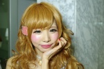 blonde_hair choker cosplay dress green_eyes himemiya_mahore masuwaka_tsubasa_(cosplay) rating:Safe score:0 user:pixymisa