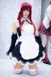 amane_(dream_c_club) apron cosplay dream_c_club red_hair shimizu_miki waitress waitress_uniform rating:Safe score:1 user:xkaras