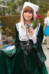blonde_hair cap cosplay dress flower heterochromia rozen_maiden saacyamu skirt skirt_lift suiseiseki rating:Safe score:0 user:pixymisa