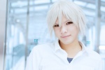 blouse cosplay crossplay hinata_aoi nagisa_kaworu neon_genesis_evangelion tshirt white_hair rating:Safe score:0 user:pixymisa
