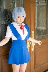 ayanami_rei blue_hair cosplay jumper kneesocks neon_genesis_evangelion sailor_uniform saku school_uniform white_end_type_zero rating:Safe score:0 user:nil!