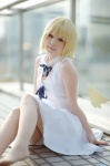 blonde_hair cosplay dress lost pantyhose shirayuki_himeno sound_horizon wings rating:Safe score:2 user:nil!
