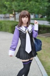 black_legwear cosplay i"s sailor_dress school_uniform thighhighs tie yomomi yoshizuki_iori zettai_ryouiki rating:Safe score:0 user:nil!