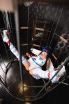 blue_legwear bound chains choker cosplay dress hairbow leggings multi-colored_hair necoco panties panty_&_stocking_with_garterbelt shimapan_and_stocking_necosmo stocking_(psg) striped_legwear white_legwear wings rating:Questionable score:2 user:nil!