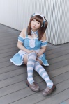 apron cosplay dress hairband maid maid_uniform sakuya striped_legwear tagme_character tagme_series thighhighs twintails zettai_ryouiki rating:Safe score:1 user:nil!
