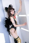 boots cosplay hairbow leotard mike reiuji_utsuho thigh_boots thighhighs touhou wings rating:Safe score:2 user:nil!