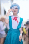 asuna ayanami_rei bandages blue_hair cosplay jumper neon_genesis_evangelion sailor_uniform school_uniform rating:Safe score:1 user:nil!