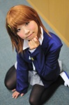 ayachii blazer blouse cosplay hair_clips hirasawa_yui k-on! pantyhose pleated_skirt school_uniform skirt rating:Safe score:1 user:nil!