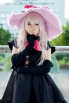 cosplay dress elbow_gloves gloves hiokichi melty petticoat scarf shining_hearts white_hair witch_hat rating:Safe score:0 user:pixymisa