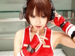 cosplay croptop fingerless_gloves gloves headset kipi meiko tank_top vocaloid rating:Safe score:3 user:nil!