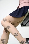 pantyhose pleated_skirt print_legwear rq-star_832 sayuka_aine sheer_legwear skirt vest rating:Safe score:0 user:nil!