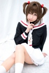 cardcaptor_sakura cosplay hazuki_minami kinomoto_sakura pantyhose pleated_skirt sailor_uniform school_uniform skirt socks twintails rating:Safe score:2 user:nil!