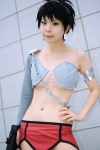 benten_(urusei_yatsura) bikini_top chains cosplay gun hairband hakura miniskirt pantyhose skirt smg swimsuit underboob urusei_yatsura rating:Safe score:2 user:nil!