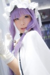 camisole cape choker cosplay gloves hat konoha patchouli_knowledge purple_hair touhou rating:Safe score:1 user:nil!