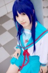 ameri asakura_ryouko blue_hair cosplay suzumiya_haruhi_no_yuuutsu rating:Safe score:0 user:Log