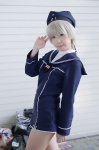 beret cosplay kantai_collection reco sailor_dress white_hair z1_leberecht_maass_(kantai_collection) rating:Safe score:1 user:nil!
