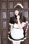 apron collar cosplay dress hairband maid original thighhighs tometo_kamu white_legwear rating:Safe score:2 user:Kryzz