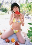 apples beach bikini cleavage hara_mikie mango orange side-tie_bikini swimsuit watermelon rating:Safe score:0 user:akiba-kun