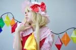 blonde_hair blouse cosplay flandre_scarlet hat kanata touhou vest wings rating:Safe score:2 user:nil!