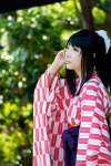 bunmei_kaika:_aoiza_ibunroku cosplay hair_tie hakama haori ibara mito_aoi ponytail rating:Safe score:0 user:pixymisa