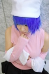 blue_hair cat_hat cosplay detached_sleeves kitazato_shigure natsume_megumi pleated_skirt skirt snow_(game) sweater turtleneck rating:Safe score:0 user:nil!