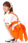 anna_miller's apron ass blouse cosplay hairband orihara_mika skirt thighhighs waitress waitress_uniform zettai_ryouiki rating:Safe score:0 user:nil!
