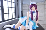 boots cosplay dress garrison_cap haruka love_live!_school_idol_project love_m@ster purple_hair thighhighs tojo_nozomi twintails zettai_ryouiki rating:Safe score:1 user:nil!