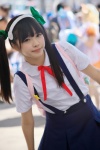 amamiya_kozue backpack bakemonogatari blouse cosplay hachikuji_mayoi hairband jumper school_uniform twintails rating:Safe score:0 user:nil!