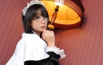 apron chiyoko_3 chocoball cosplay dress glasses hairband maid maid_uniform original rating:Safe score:0 user:nil!